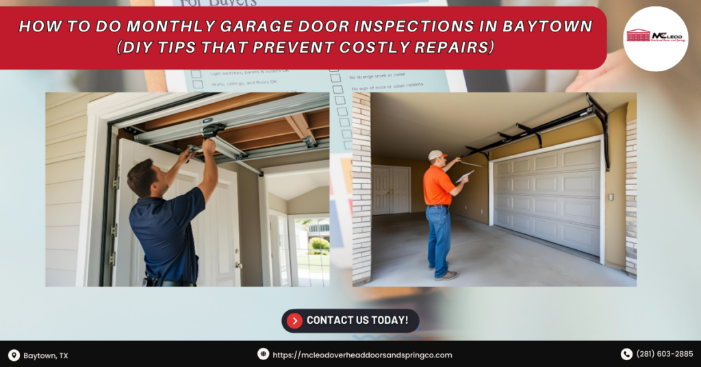 Monthly Garage Door Inspections