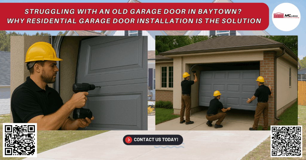 Struggling With an Old Garage Door in Baytown? Why Residential Garage Door Installation Is the Solution - Mcleod Overhead Doors and Springs