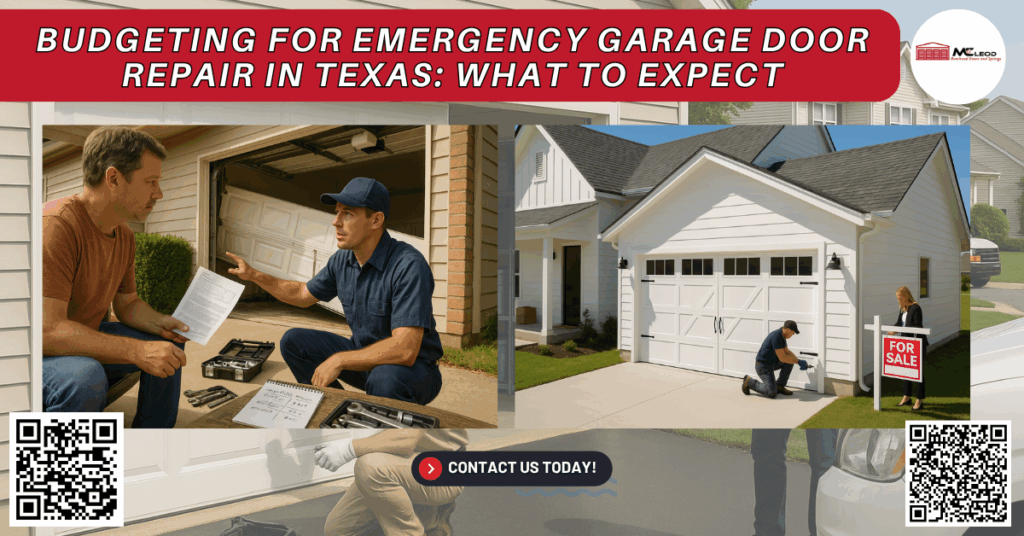 Budgeting for Emergency Garage Door Repair in Texas: What to Expect - Mcleod Overhead Doors and Springs
