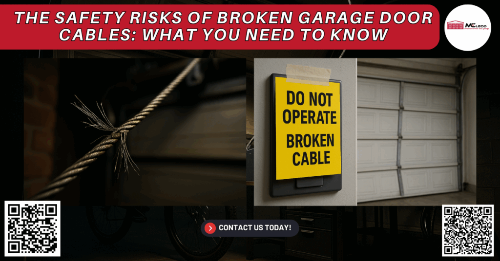 The Safety Risks of Broken Garage Door Cables: What You Need to Know - Mcleod Overhead Doors and Springs
