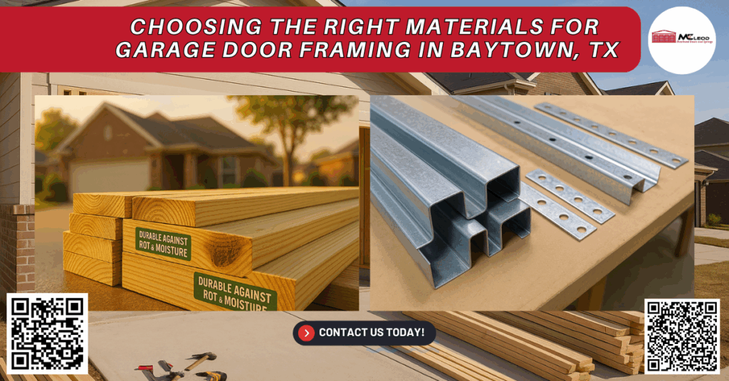 Choosing the Right Materials for Garage Door Framing in Baytown, TX - Mcleod Overhead Doors and Springs