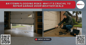 Baytown Flooding Risks: Why It’s Crucial to Repair Garage Door Weather Seals - Mcleod Overhead Doors and Springs