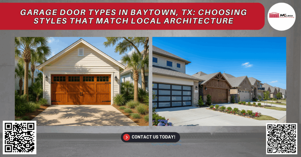 Garage Door Types in Baytown, TX: Choosing Styles That Match Local Architecture - Mcleod Overhead Doors and Springs